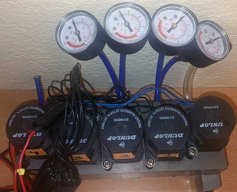 EAS VALVE BLOCK test manometers