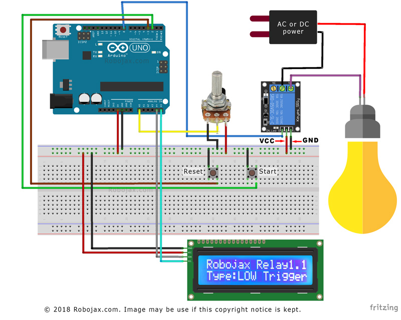 UV exposur timer schematic